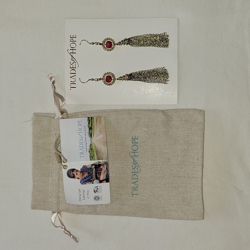Trades of Hope Prima Sari Tassel Earrings